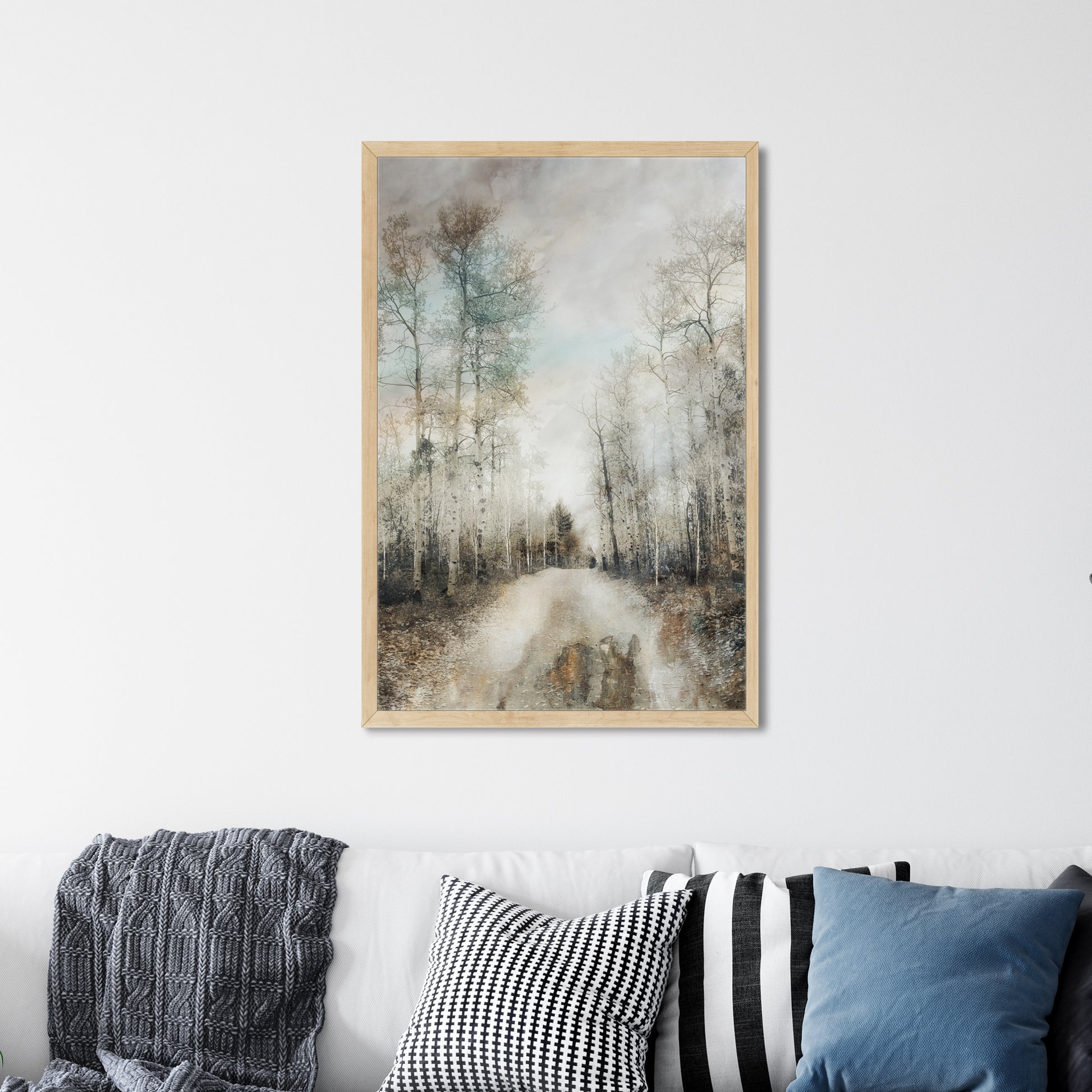 framed example of aspen tree print