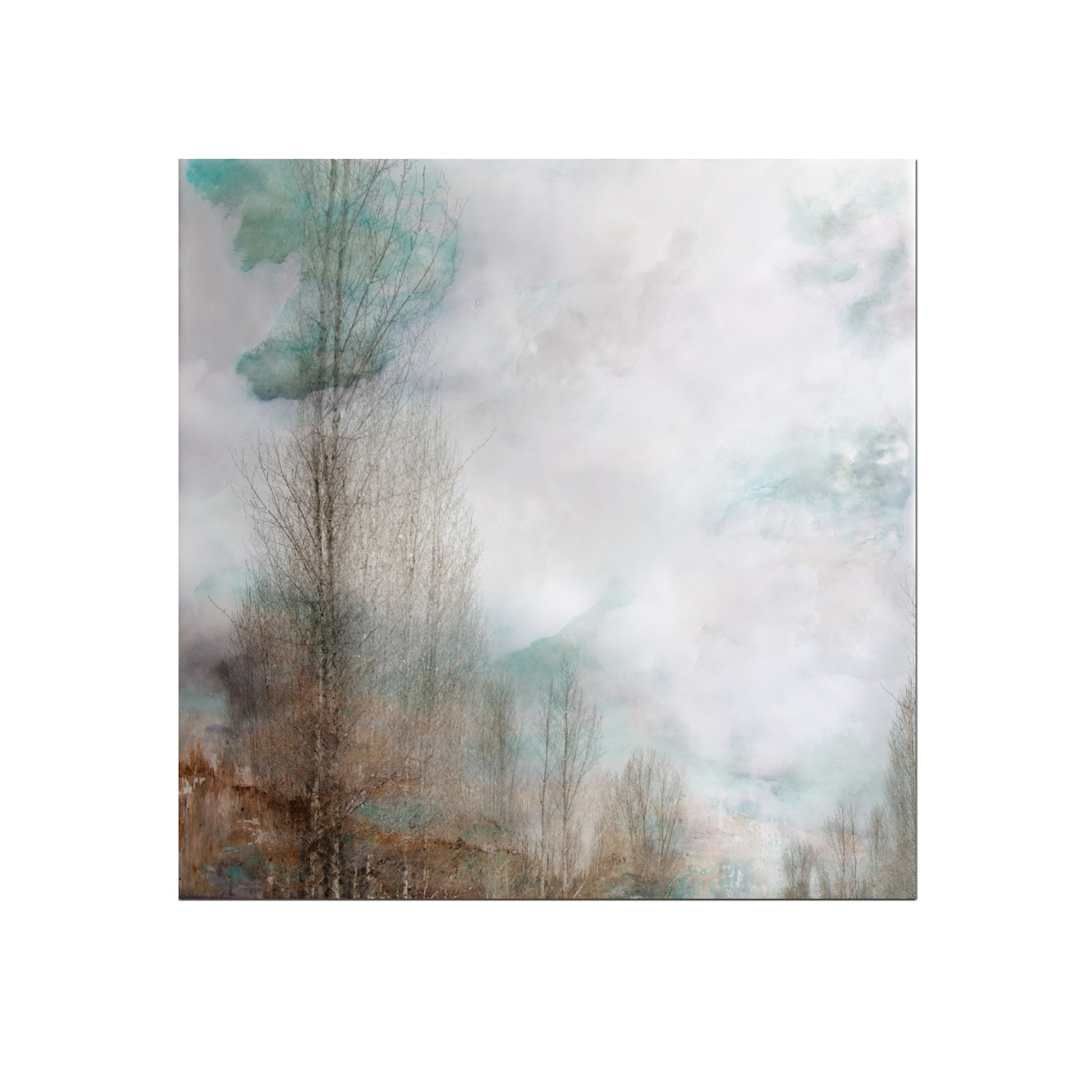 abstract aspen tree wall art